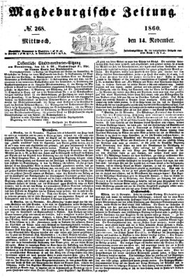 Magdeburgische Zeitung Mittwoch 14. November 1860