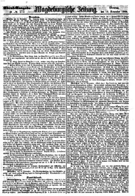 Magdeburgische Zeitung Montag 19. November 1860