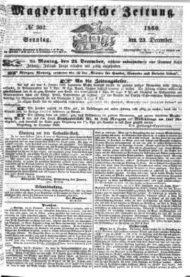 Magdeburgische Zeitung Sonntag 23. Dezember 1860