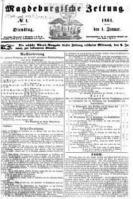 Magdeburgische Zeitung Dienstag 1. Januar 1861