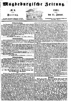 Magdeburgische Zeitung Freitag 11. Januar 1861