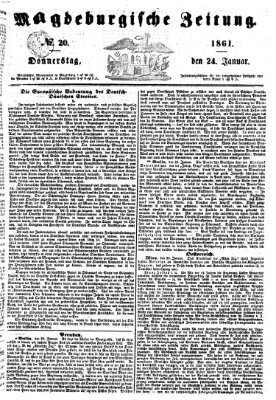 Magdeburgische Zeitung Donnerstag 24. Januar 1861