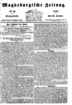 Magdeburgische Zeitung Samstag 26. Januar 1861