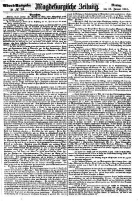 Magdeburgische Zeitung Montag 28. Januar 1861