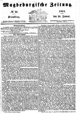 Magdeburgische Zeitung Dienstag 29. Januar 1861