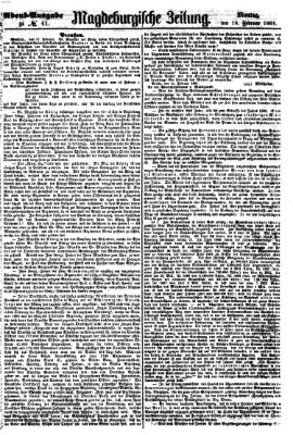 Magdeburgische Zeitung Montag 18. Februar 1861