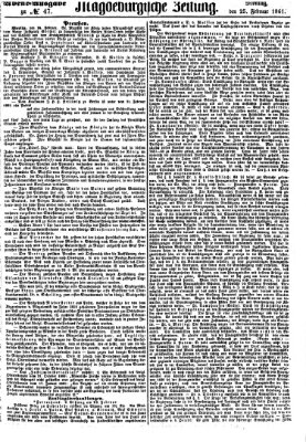 Magdeburgische Zeitung Montag 25. Februar 1861