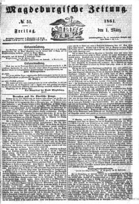 Magdeburgische Zeitung Freitag 1. März 1861