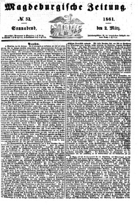 Magdeburgische Zeitung Samstag 2. März 1861