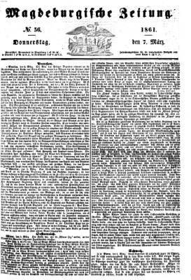 Magdeburgische Zeitung Donnerstag 7. März 1861