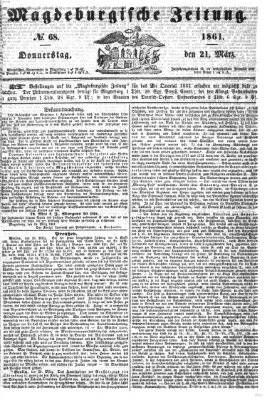 Magdeburgische Zeitung Donnerstag 21. März 1861