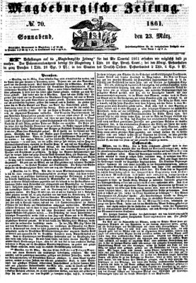 Magdeburgische Zeitung Samstag 23. März 1861