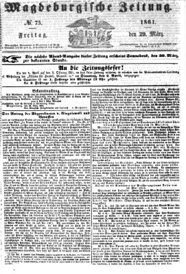 Magdeburgische Zeitung Freitag 29. März 1861