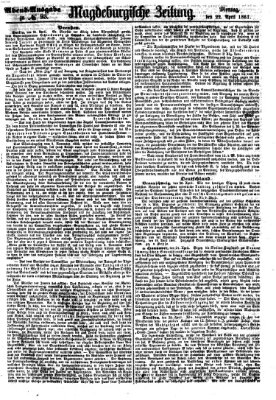 Magdeburgische Zeitung Montag 22. April 1861