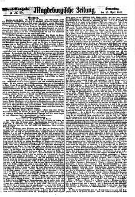 Magdeburgische Zeitung Donnerstag 25. April 1861