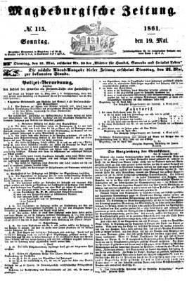 Magdeburgische Zeitung Sonntag 19. Mai 1861