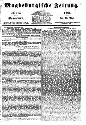 Magdeburgische Zeitung Samstag 25. Mai 1861