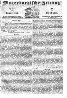 Magdeburgische Zeitung Donnerstag 13. Juni 1861