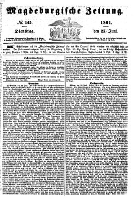 Magdeburgische Zeitung Dienstag 25. Juni 1861