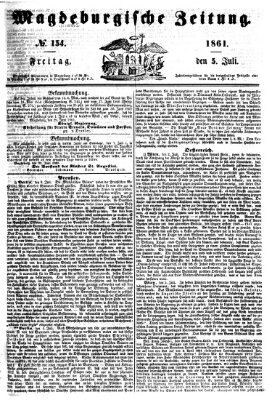 Magdeburgische Zeitung Freitag 5. Juli 1861