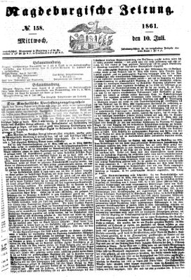 Magdeburgische Zeitung Mittwoch 10. Juli 1861