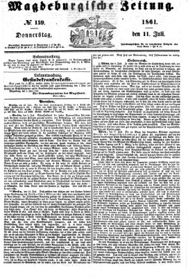 Magdeburgische Zeitung Donnerstag 11. Juli 1861