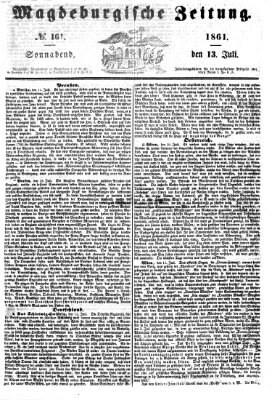 Magdeburgische Zeitung Samstag 13. Juli 1861