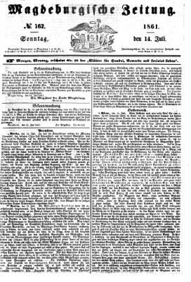 Magdeburgische Zeitung Sonntag 14. Juli 1861