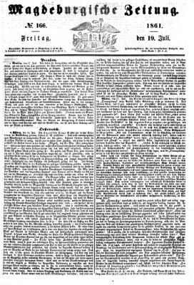 Magdeburgische Zeitung Freitag 19. Juli 1861