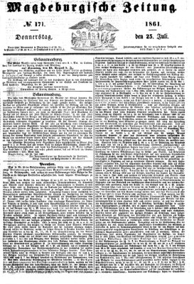 Magdeburgische Zeitung Donnerstag 25. Juli 1861