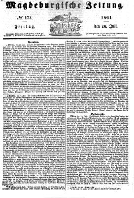 Magdeburgische Zeitung Freitag 26. Juli 1861