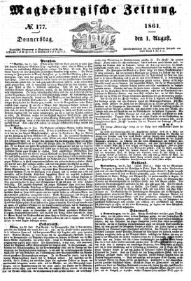 Magdeburgische Zeitung Donnerstag 1. August 1861