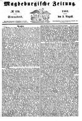 Magdeburgische Zeitung Samstag 3. August 1861