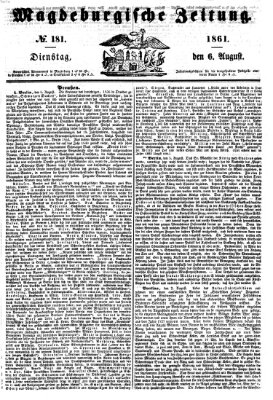 Magdeburgische Zeitung Dienstag 6. August 1861