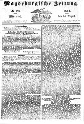 Magdeburgische Zeitung Mittwoch 14. August 1861