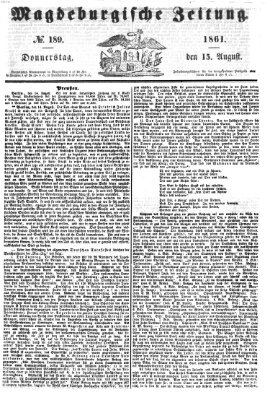 Magdeburgische Zeitung Donnerstag 15. August 1861