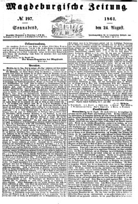 Magdeburgische Zeitung Samstag 24. August 1861