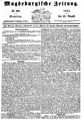 Magdeburgische Zeitung Sonntag 25. August 1861