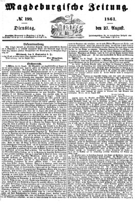 Magdeburgische Zeitung Dienstag 27. August 1861