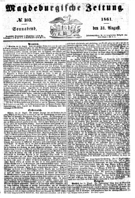 Magdeburgische Zeitung Samstag 31. August 1861