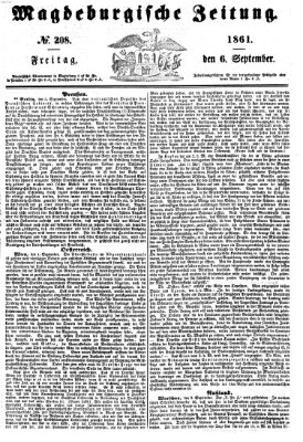 Magdeburgische Zeitung Freitag 6. September 1861