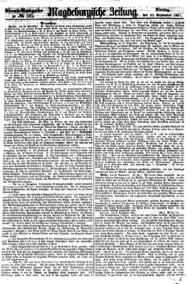 Magdeburgische Zeitung Montag 23. September 1861