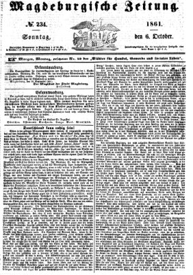 Magdeburgische Zeitung Sonntag 6. Oktober 1861