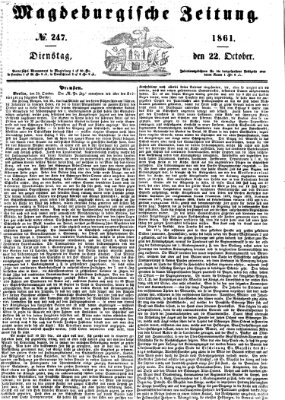 Magdeburgische Zeitung Dienstag 22. Oktober 1861