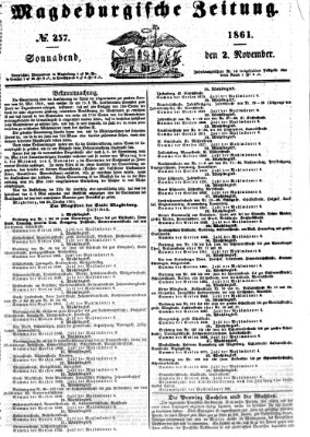 Magdeburgische Zeitung Samstag 2. November 1861