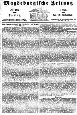 Magdeburgische Zeitung Freitag 15. November 1861