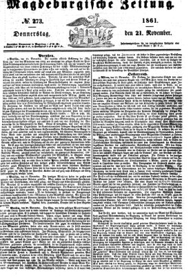 Magdeburgische Zeitung Donnerstag 21. November 1861