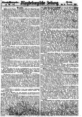 Magdeburgische Zeitung Montag 25. November 1861