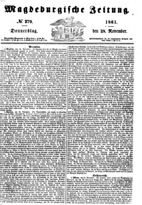 Magdeburgische Zeitung Donnerstag 28. November 1861