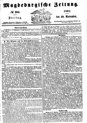 Magdeburgische Zeitung Freitag 29. November 1861